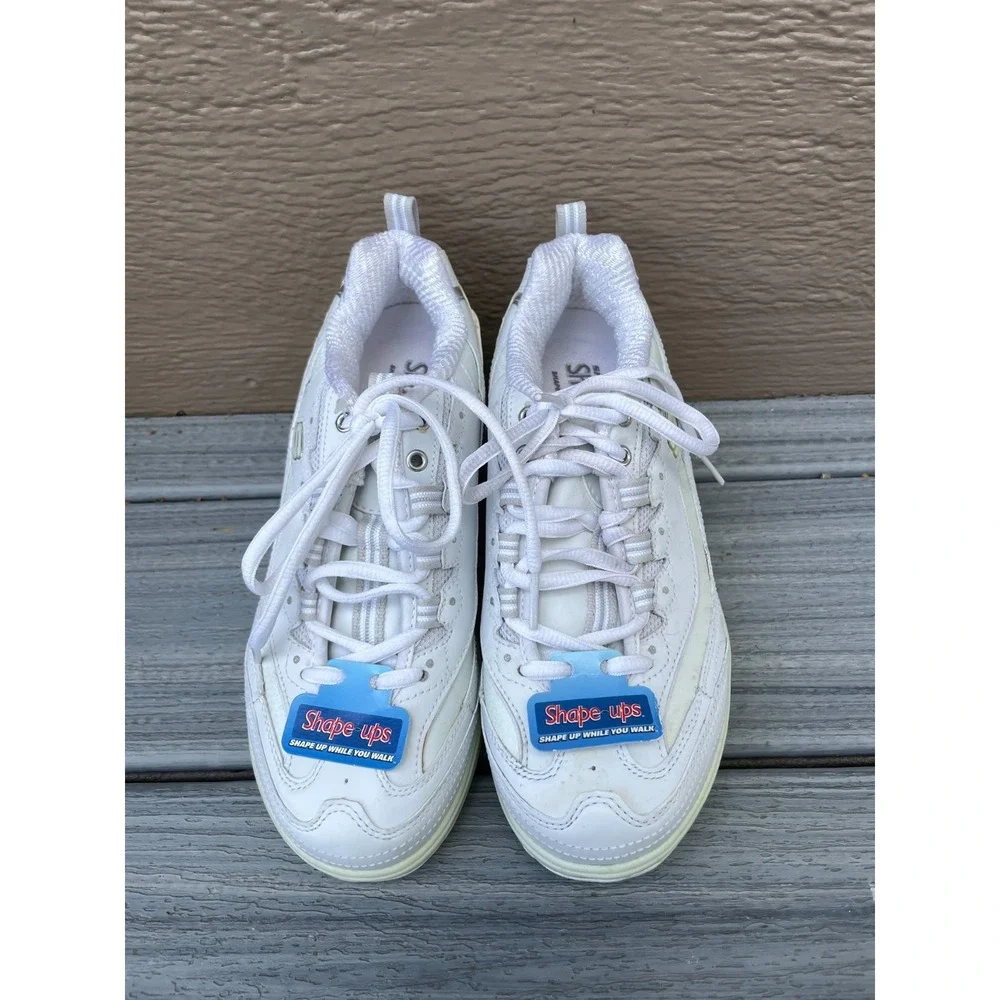 Sketchers Shape Ups Fitness Sneakers Women's Size 6  2009 White NEW No Box  NWOB